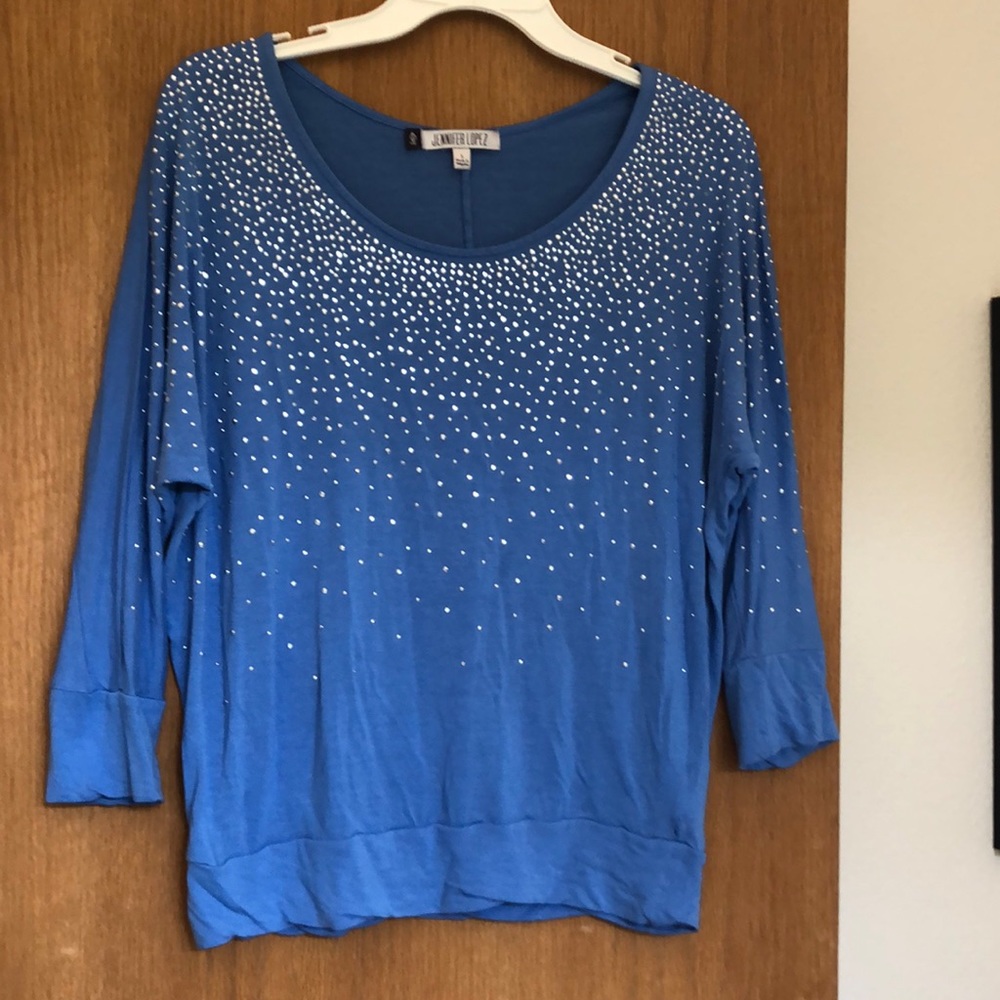 Sparkly t Shirt with 3/4 sleeves